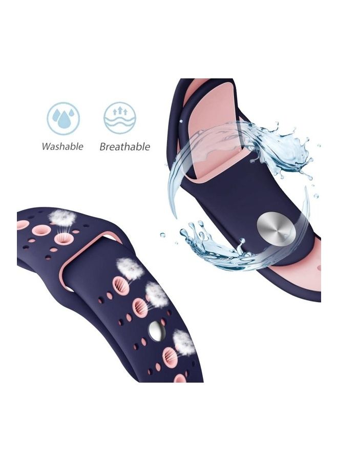 NIBEMINENT Replacement Watchband for Apple Watch Series 7/6/5/4/3/2/1/SE 38/40/41mm Purple/Pink - Image 3