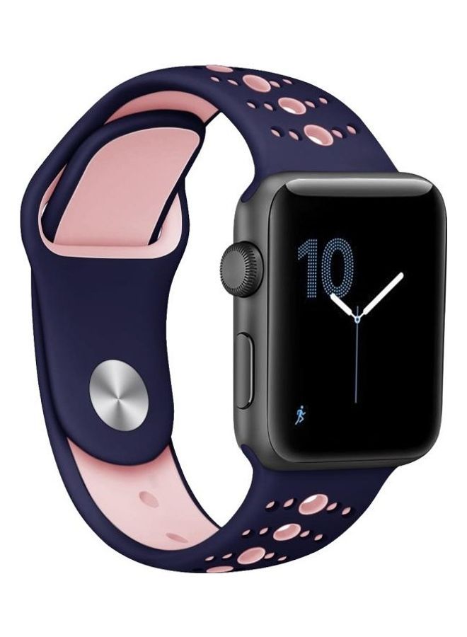 NIBEMINENT Replacement Watchband for Apple Watch Series 7/6/5/4/3/2/1/SE 38/40/41mm Purple/Pink - Image 4