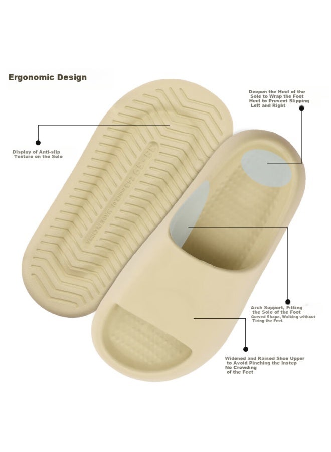 Iqgd Couple Slippers Men's And Women's Floor Slippers Soft Bottom Anti-slip Bathroom Home 8308 Fresh Green 40-41 - Image 4