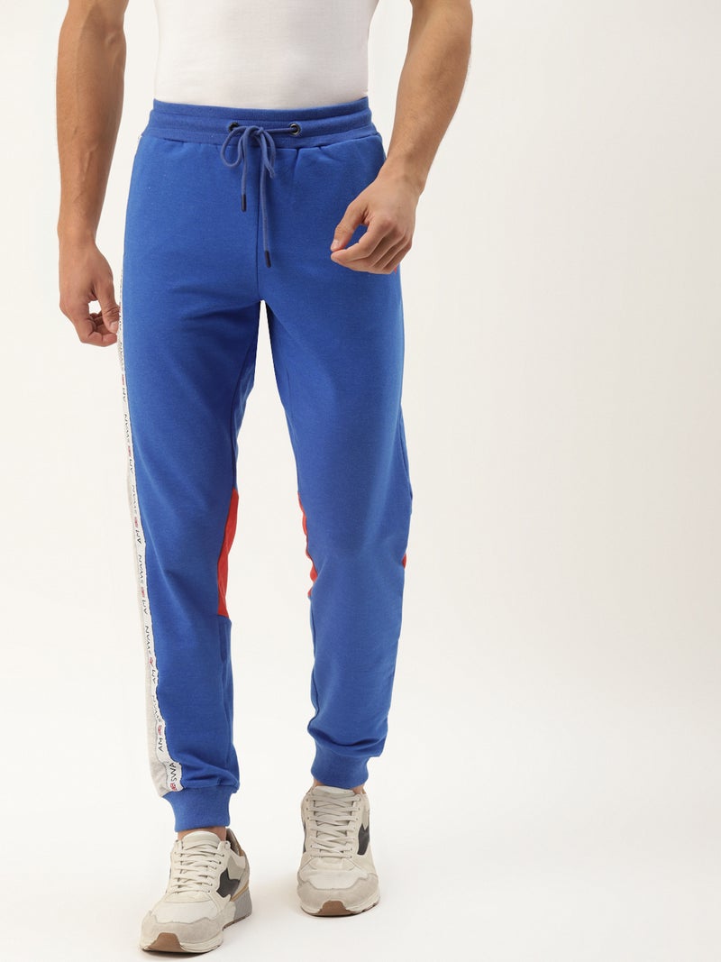 amswan PREMIUM COTTON COLOURBLOCKED TRACK PANTS - Image 1