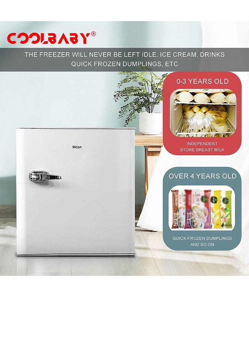 Cool Baby COOLBABY 40L Mini Breast Milk Refrigerator. Household Small Freezer. Can Freeze Ice Cream Breast Milk Quick-frozen Dumplings and Other Foods - Image 5