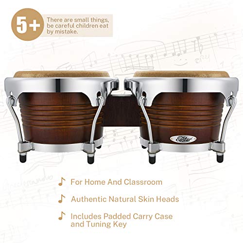 Eastar Bongo Drums 7'' and 8'' for Professional Special Antique Finish, EBO-21 - Image 4