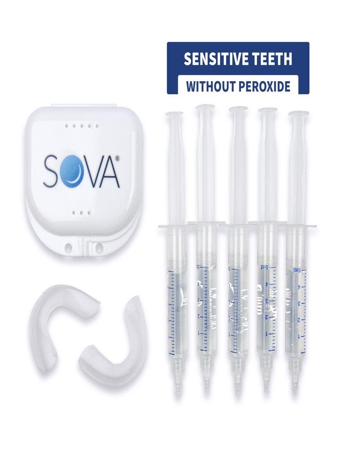 SOVA White - Teeth Whitening Kit - Includes 2 Custom-Fit Trays, 5 Whitening Gel Applicators & Protective Case - Non-Peroxide for Sensitive Teeth - BPA, Latex, Phthalates & PVC Free - Image 1