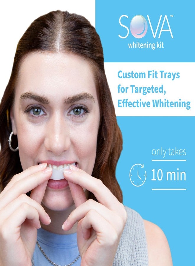 SOVA White - Teeth Whitening Kit - Includes 2 Custom-Fit Trays, 5 Whitening Gel Applicators & Protective Case - Non-Peroxide for Sensitive Teeth - BPA, Latex, Phthalates & PVC Free - Image 2
