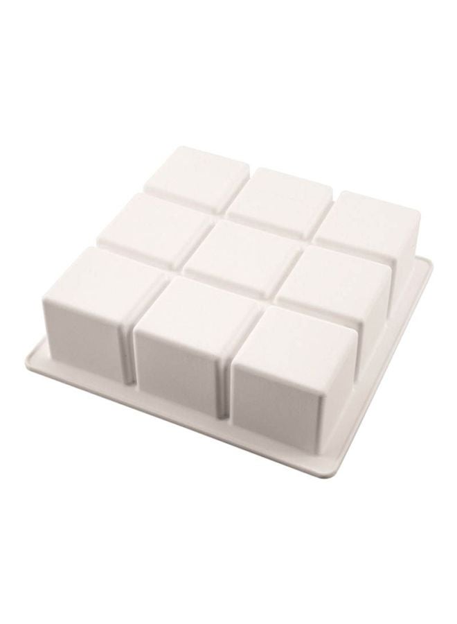 Silikomart Professional Cubes Mould White 5x17.2x17.2cm - Image 1