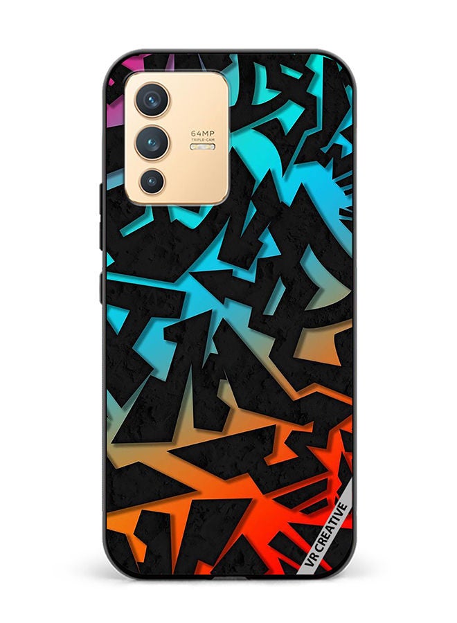 VR CREATIVE Protective Case Cover For Vivo V23 5G Design Multicolour - Image 1