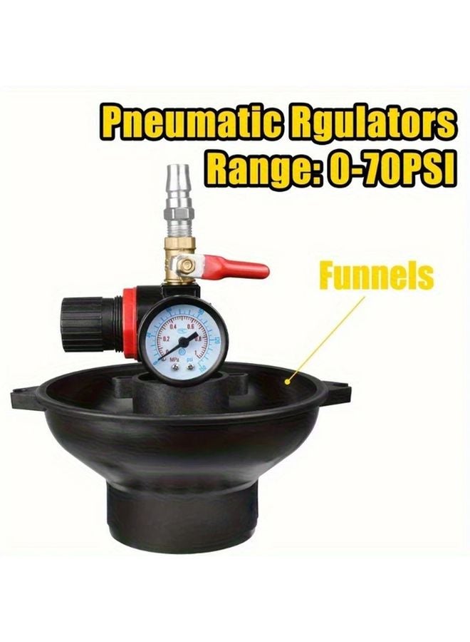 Pneumatic Transmission Gear Oil Transfer Pump With 5 ATF Adapters Plastic Construction - Image 4