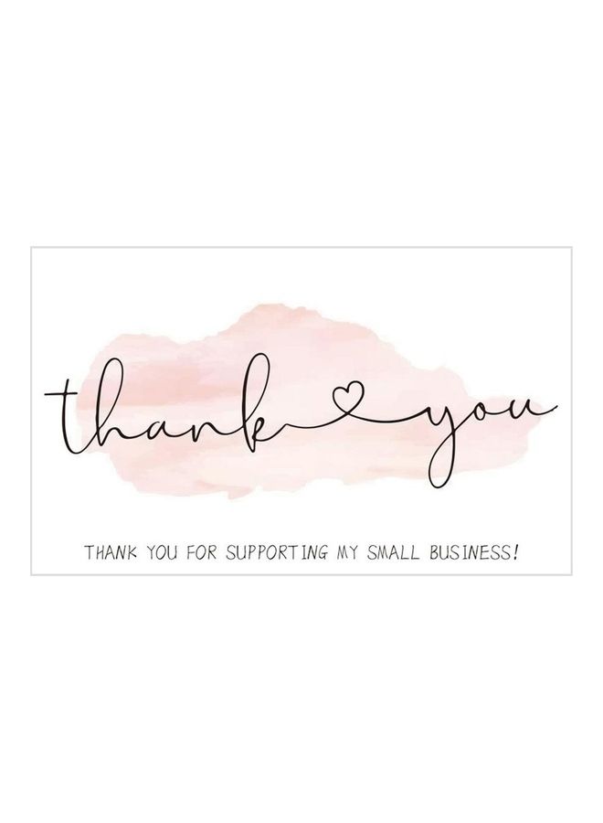 Generic 30-Piece Thank You Card For Supporting Business Package Decoration - Image 1