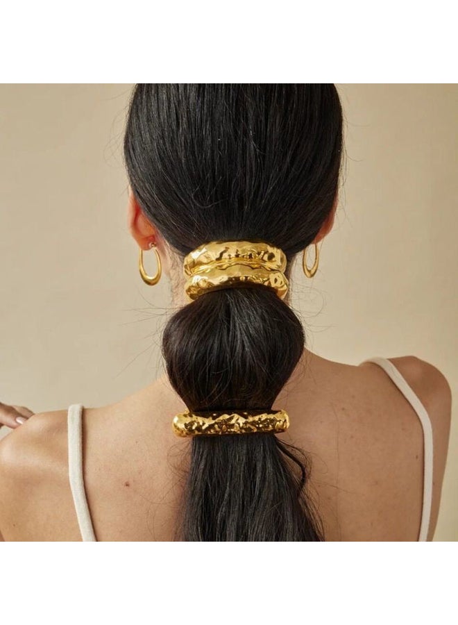 Urban Jewel Double Gold Hair Tie 2.0 - Image 3