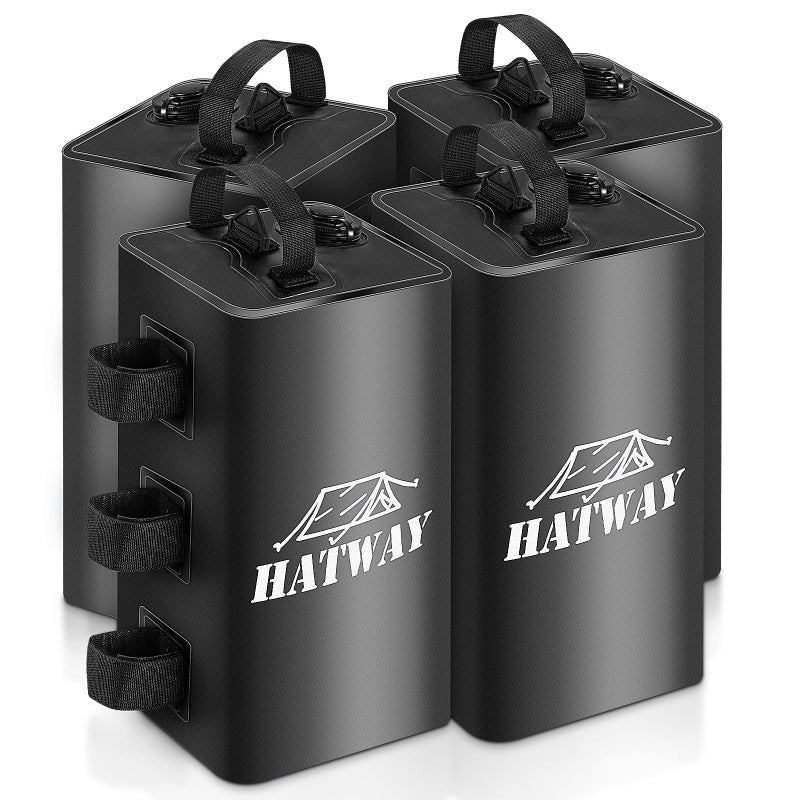 Hatway Canopy Water Weight Bag,88 LBS Water Tent Weights Set of 4 Leg Weights for Pop Up Canopy,Gazebo,Canopies,Tent-4 * 10L-Black - Image 1