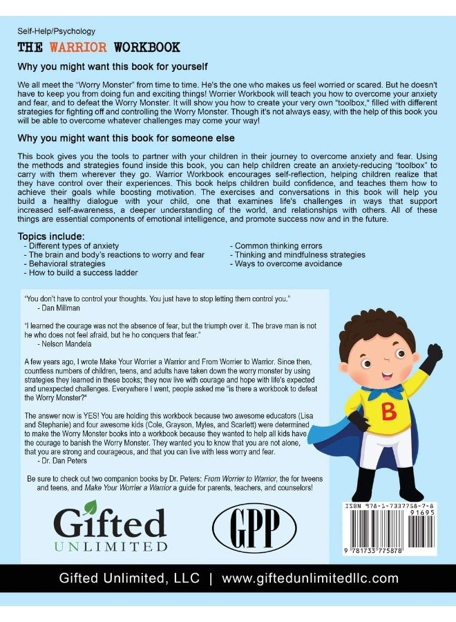 The Warrior Workbook: A Guide for Conquering Your Worry Monster (Blue Ca  - Image 2