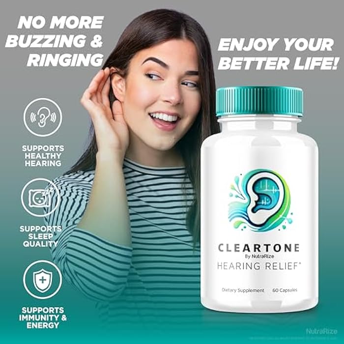 NutraRize ClearTone Tinnitus, Clear Tone Pills for Hearing, ClearTone Pills Supplement for Overall Ear Health, Official Auditory Support Capsules, ClearTones Review (60 Capsules) - Image 4