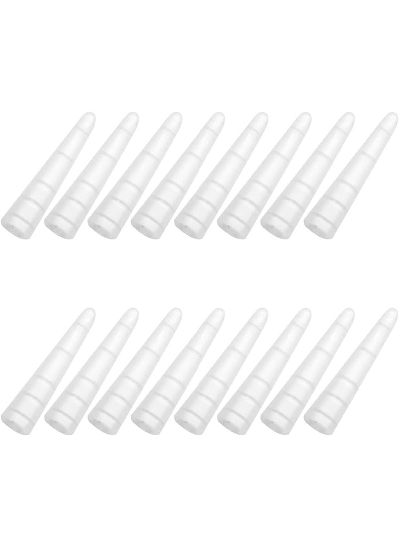 lasenersm 100 Pieces Tweezer Protector Silicone Tweezer Cover Tweezer Protector Cap Tweezer Tip Covers Tweezer Sleeve Tweezer Point Protectors Tweezer Protective Cover for Straight Tweezer Clear 