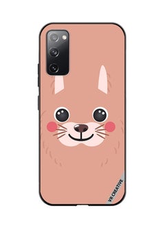 VR CREATIVE Protective Case Cover For Samsung Galaxy S20 FE 5G Lama Cartoon Face Design Multicolour  - Image 1