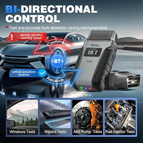 XTOOL Anyscan A30D OBD2 Scanner Diagnostic Tool Wireless, Bidirectional Scan Tool with Lifetime Updates & 16 Resets, Crank Sensor Relearn, Full System Diagnostics, Car Code Reader for iPhone/Android - Image 5