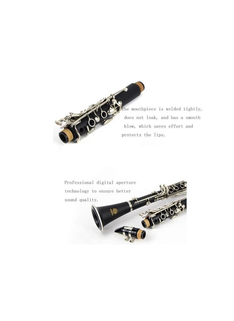 Trumpeter Wind Instruments Clarinet Bb Clarinet Woodwind Musical Instruments Rubber Wood Clarinet Full Accessories Clarinet Gift Package Brass  - Image 4