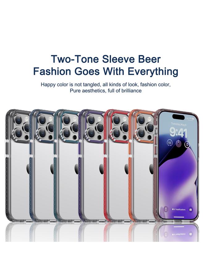 IPAKY Case For iPhone 15 MT Series Transparent PC+TPU Phone Case - Image 2