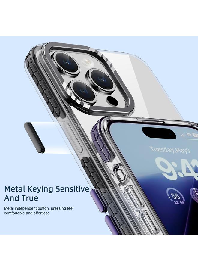IPAKY Case For iPhone 15 MT Series Transparent PC+TPU Phone Case - Image 4