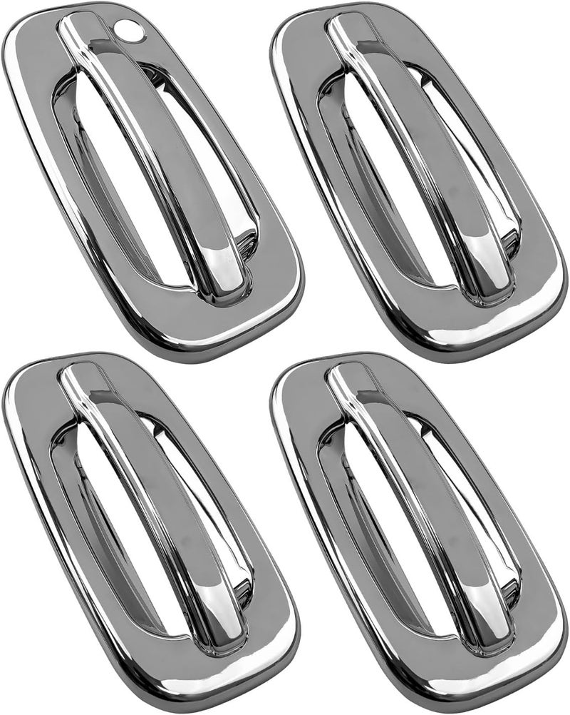 QAGGUM Chrome Door Handle Covers for Chevrolet Cadillac GMC 1999-2006 - Image 1