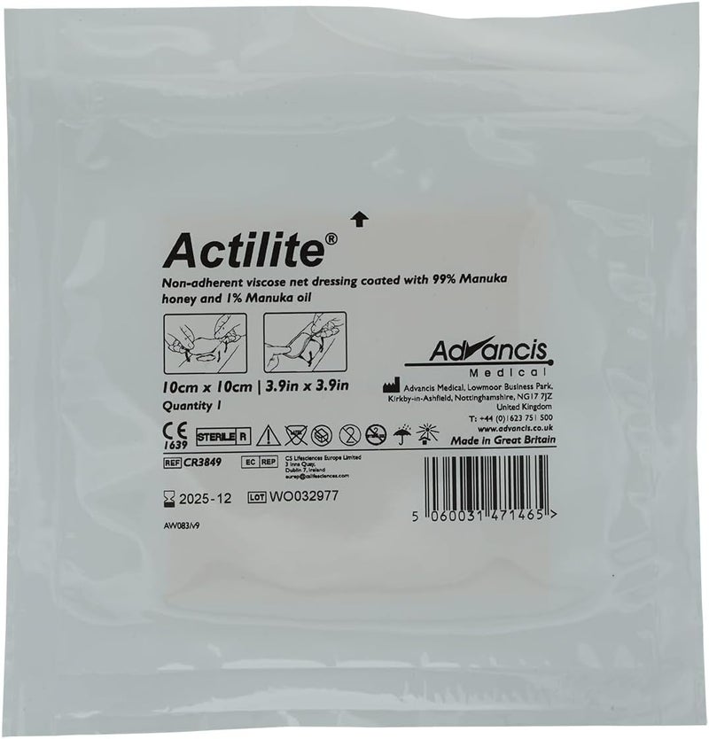 Advancis Medical 99XX0067 Actilite Dressing 10cm x 10cm Pack of 10 - Image 4