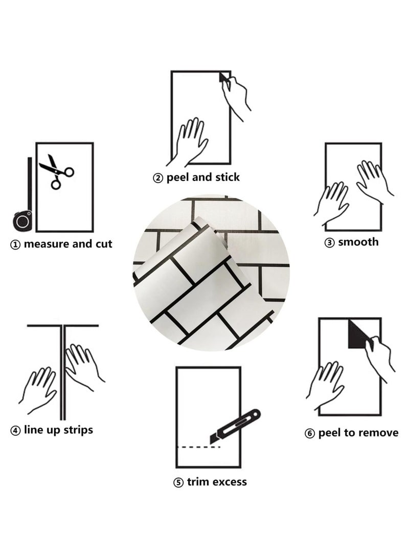 Anna 45cm x 10m Self-Adhesive Waterproof PVC Decorative Wall Sticker - Image 2