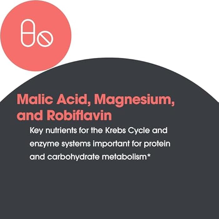 Allergy Research Group Magnesium Malate Forte Supplement - Magnesium and Malic Acid, Energy Support, Vitamin B2, Vegetarian Tablets - 120 Count - Image 5