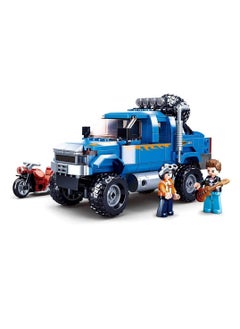 Sluban Sluban - Model Bricks F350 Pick-up Truck with Motorcycle 363 Pieces - M38-B0813  - Image 2