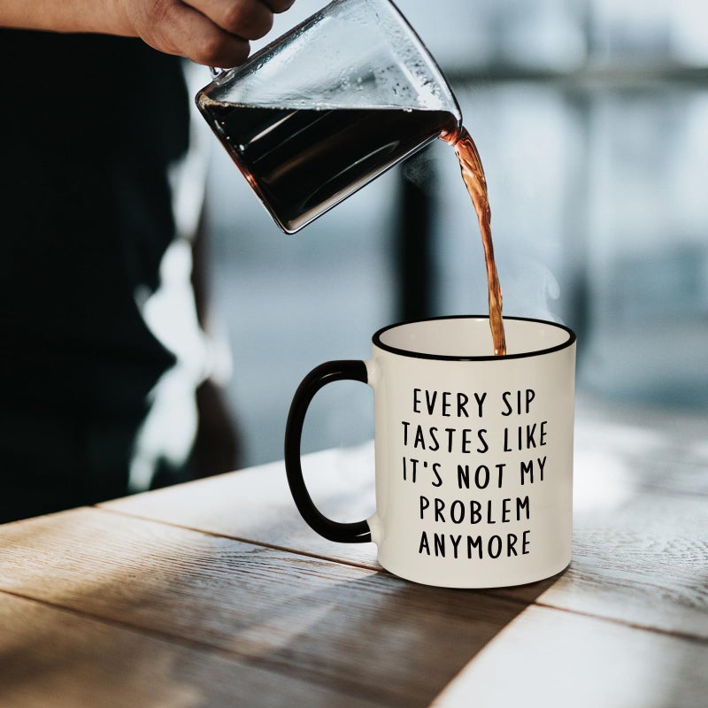 Aurahouse Retirement Gift for Woman Men, Funny Retirement Mug Decorations, Best Retirement Gifts for Women Men 2025, Coworker, Friend, Teacher, Boss, Sisters, Mom, Retired Gifts Not My Problem Anymore - Image 5
