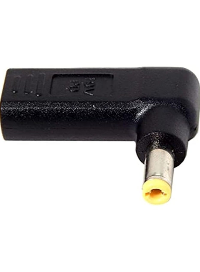 erorex USB 3.1 Type C USB-C to DC 20V 5.5 2.5mm Adapter PD Emulator Trigger 90 Degree Angled - Image 1