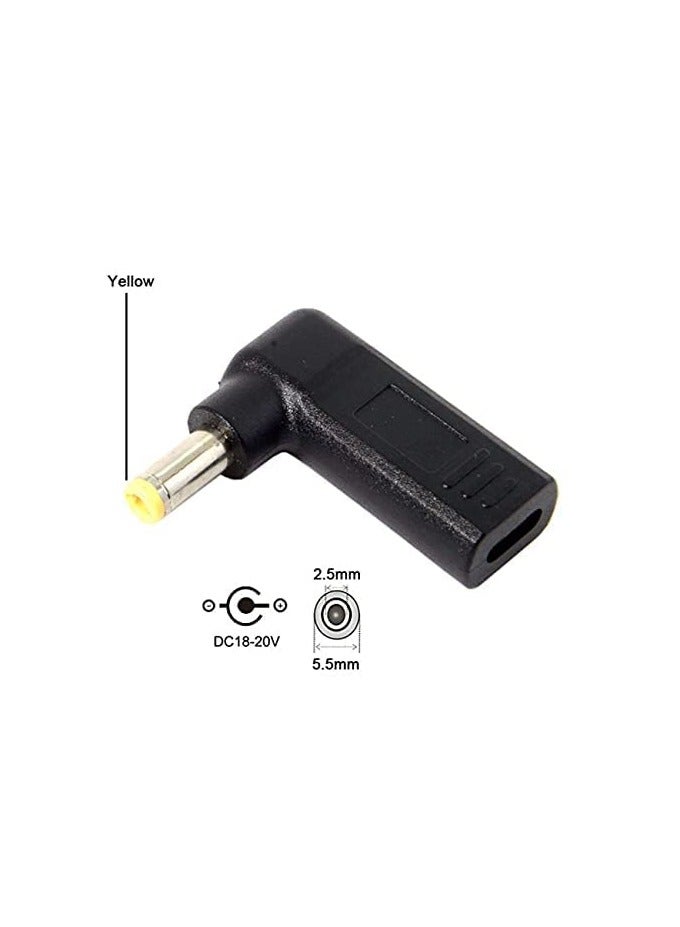 erorex USB 3.1 Type C USB-C to DC 20V 5.5 2.5mm Adapter PD Emulator Trigger 90 Degree Angled - Image 4