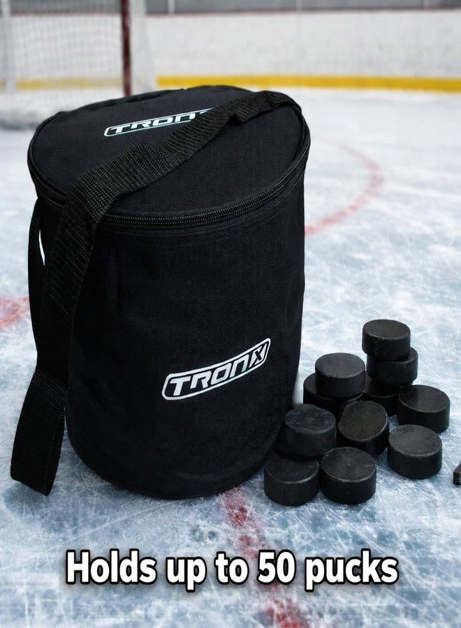 TronX Waterproof Hockey Puck Bag - Holds up to 50 Pucks - Equipment Carrying Bag For Hockey Pucks & Balls - Image 2