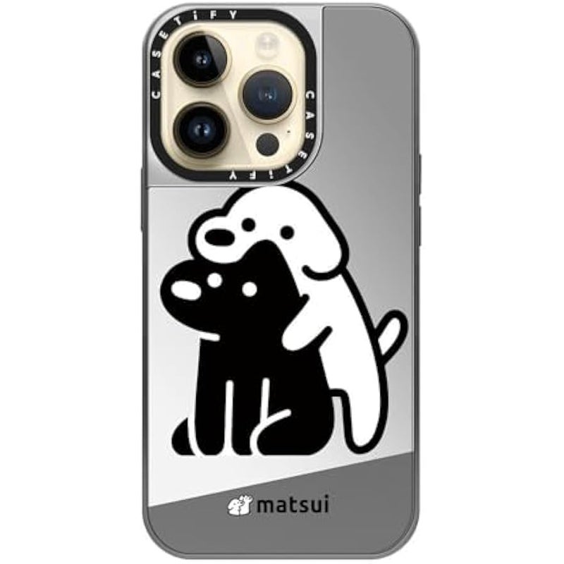 كاستيفي كاسيتي جراب عاكس لموبايل ايفون 14 برو متوافق مع ماج سيف - حافظ على ثبات جيد! - فضي على فضي - Image 4