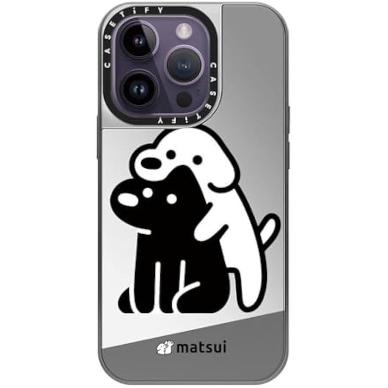 كاستيفي كاسيتي جراب عاكس لموبايل ايفون 14 برو متوافق مع ماج سيف - حافظ على ثبات جيد! - فضي على فضي - Image 2