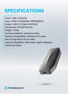 Powerology UHD Video 4K Capture Card Multi-Device Broadcasting  - Image 3