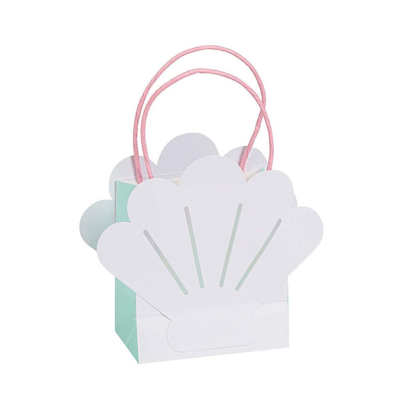 Fun Express Mermaid Shell Gift Bags – Perfect for Under the Sea Ocean Beach Themed Parties Vibrant Colors Durable Design – Ideal for Party Favors Gift Great for Kids Parties Special Events – 12 Pieces - Image 4