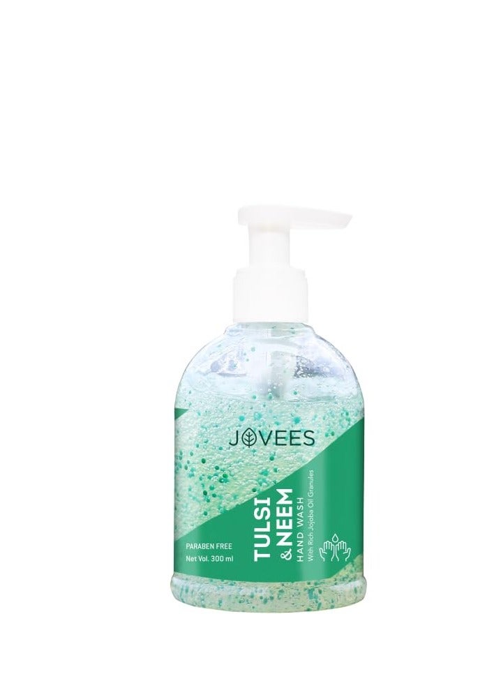 Jovees Herbal Tulsi Neem Hand Wash With Rich Jojoba Oil Granuies 300 ml