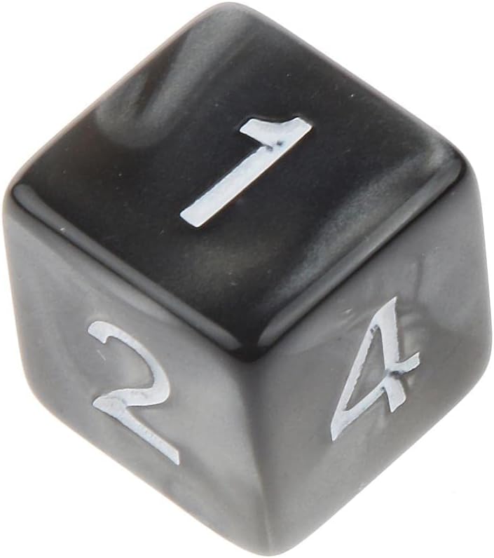 klarako Set of 20 16mm Acrylic D6 Six sided Dice  Green and Black, 16mm - Image 3
