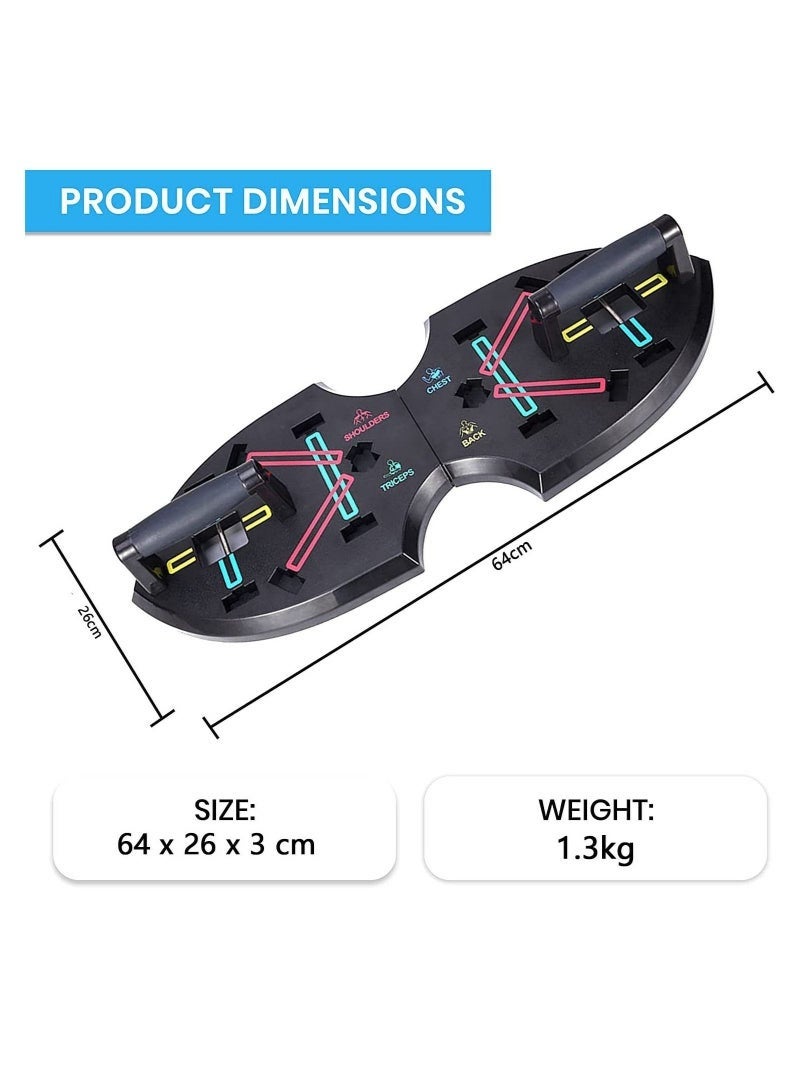 Arabest Push Up Board - Multi-function Push Up Stand, Foldable Portable Home Gym for Men and Women, Strength Training Equipment, Push up handles for Perfect Pushups - Image 5