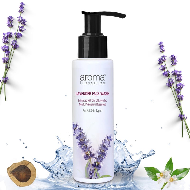 Aroma Treasures Lavender Face Wash for All Skin Types 100ml - Image 2