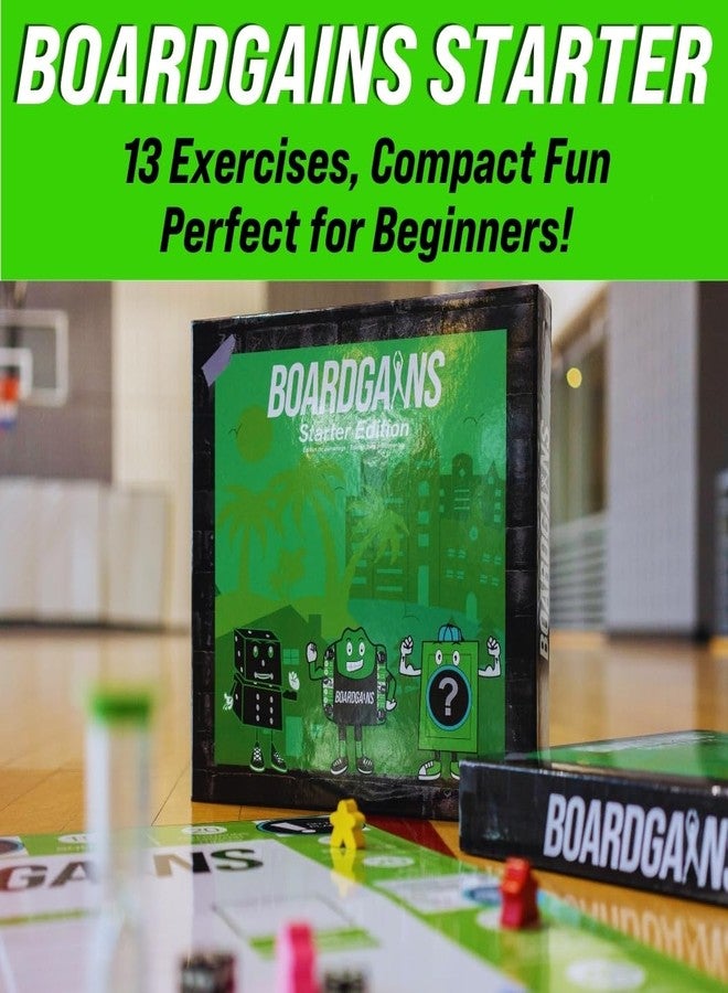 Boardgains إصدار BoardGains للمبتدئين – لعبة اللياقة البدنية المثالية للتمارين المنزلية، واللياقة البدنية الجماعية، والتربية البدنية. معسكر تدريبك الرياضي في صندوق! - Image 2