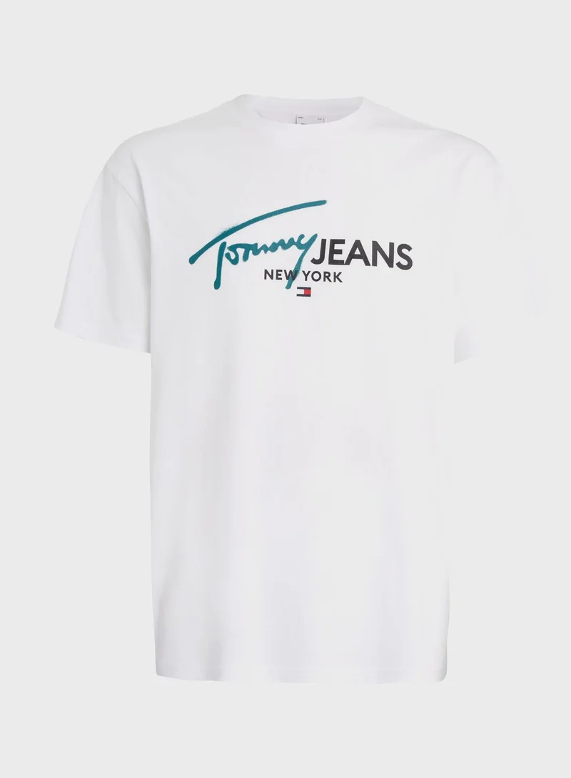 TOMMY JEANS Spray Pop Color Regular Fit T-Shirt