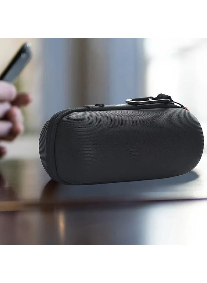 JBL Flip 3 4 5 6 Portable Speaker Case EVA Hard Protective Organizer Bag with Handle Carabiner Clip Black - Image 5