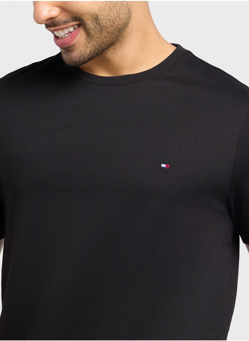 TOMMY HILFIGER - Logo Crew Neck T-Shirt - Image 1