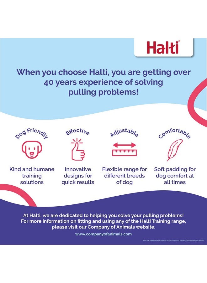 ذا كومباني أوف أنيمالز مقود تدريب HALTI - مقود متعدد الوظائف للكلاب بطرفين، مثالي لتدريب الكلاب على مقاومة الشد. سهل الاستخدام، خفيف الوزن ومتين. مناسب للكلاب المتوسطة والكبيرة والجراء (الحجم الكبير، أسود)  - Image 5