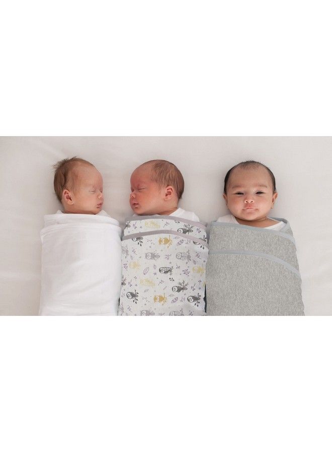 Miracle Blanket لفافة نوم قابلة للارتداء للأطفال حديثي الولادة من الأولاد أو البنات 0-3 أشهر بألوان البوم في الغابة - Image 4