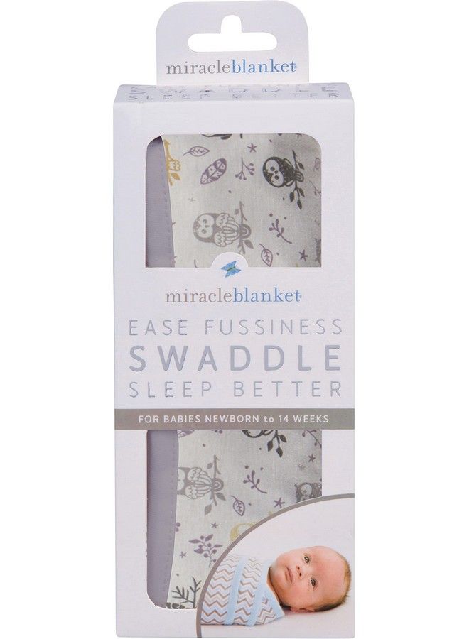 Miracle Blanket لفافة نوم قابلة للارتداء للأطفال حديثي الولادة من الأولاد أو البنات 0-3 أشهر بألوان البوم في الغابة - Image 3
