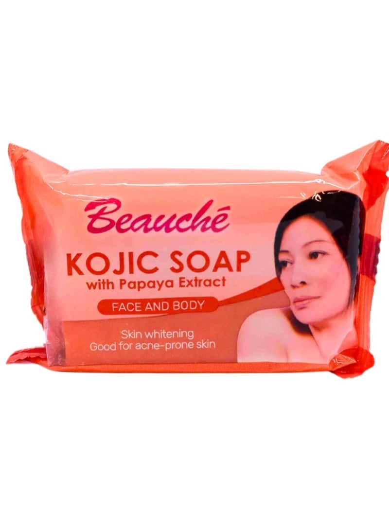 بيوشيه صابونة كوجيك من بوتشي بخلاصة البابايا للوجه والجسم 90 جرام