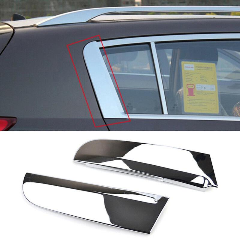 C Pillar Cover: Durable ABS Plastic, Perfect Fit for KIA Sportage 2011-2016 - Sleek Silver Finish, Easy Tool-Free Installation, 2-Pack Vehicle Trim for Car Interior - Image 4