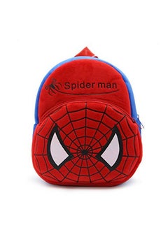 Blue Tree blue tree School Bag for Cute Kids for (1-6 Years), Preschool Soft Plush Spiderman Red Bag for Toddlers, Mini Cartoon Backpack for Baby Boys and Girls  - Image 1