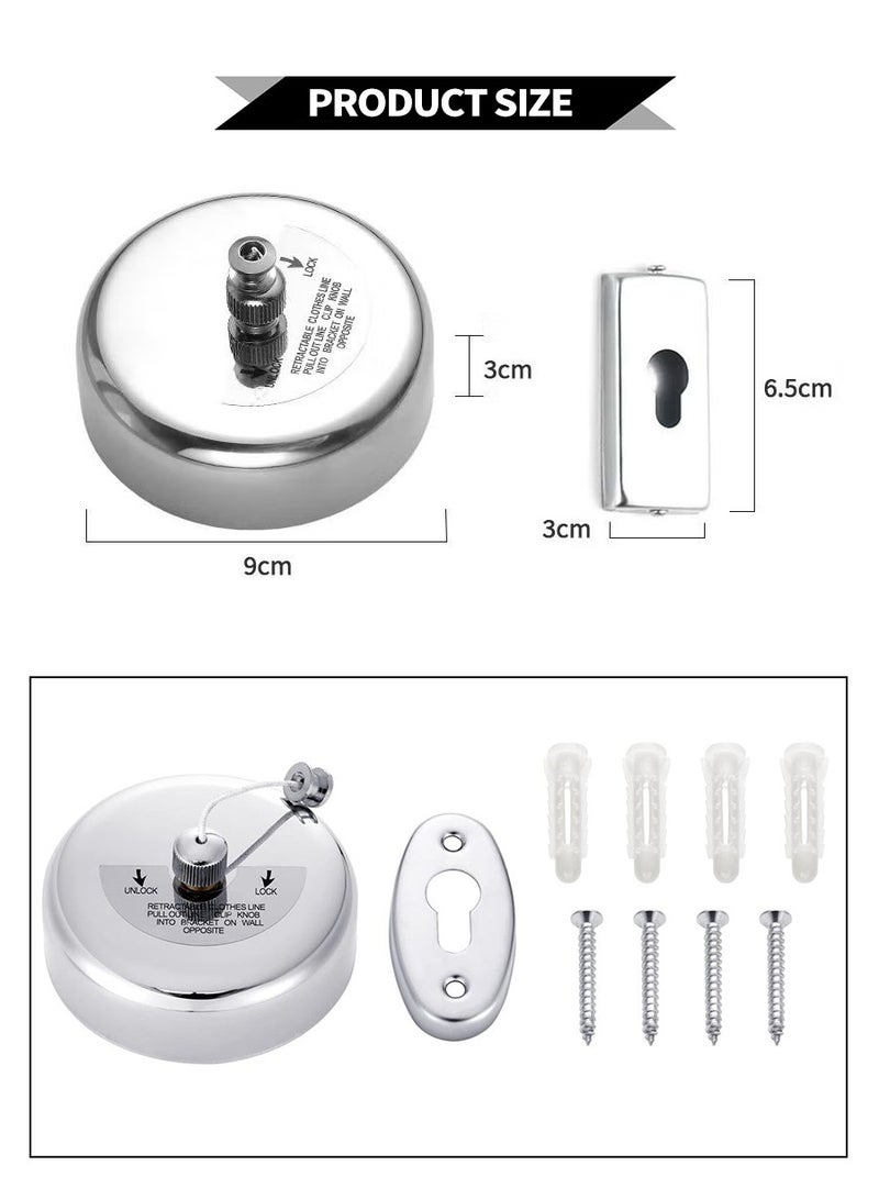 BEIRUI 304 Stainless Steel Wall Hanging Retractable Clothesline Hotel Engineering Bathroom Telescopic Invisible Balcony Clothes Line - Image 2